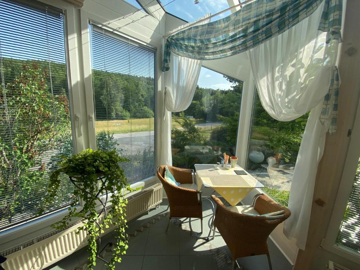 Pension-Ferienwohnung Liesbachtal Direkt Am Waldrand Bayerische Rhoen Schönau an der Brend Buitenkant foto